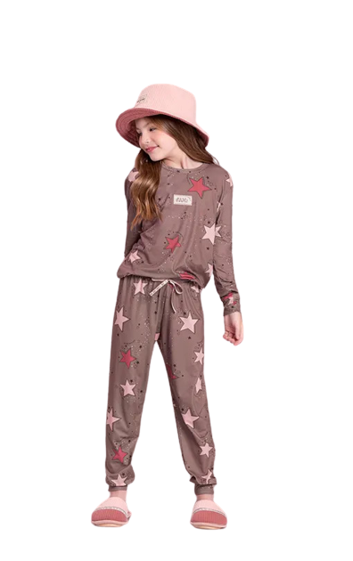 Pijama Jogger Infantil Stars Guide Lua Luá