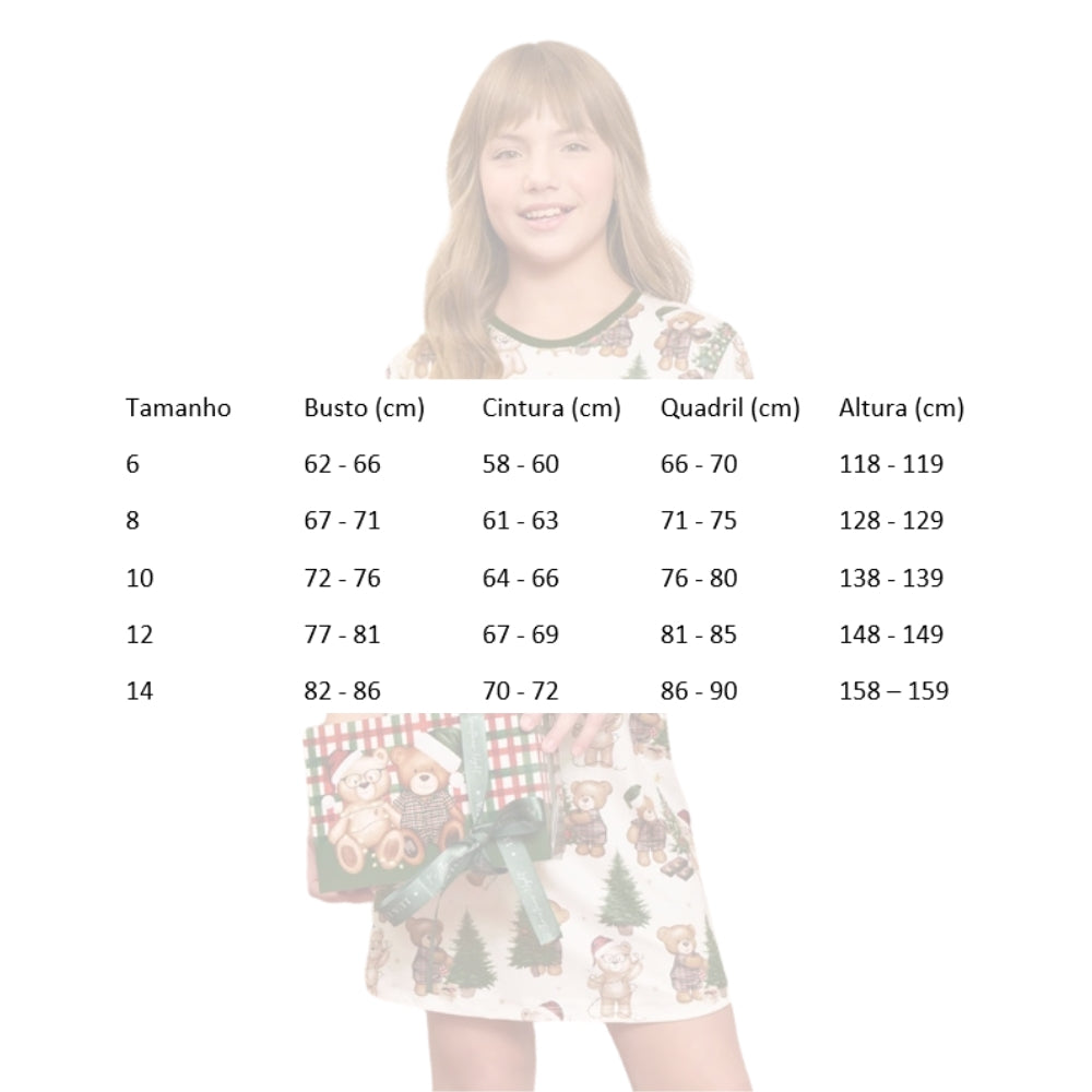 Camisola Infantil Especial Natal Bears Wishes em Sublime Touch