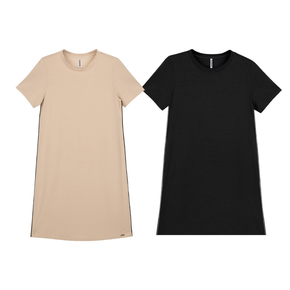 Vestido em Moletinho de Viscose com Elastano