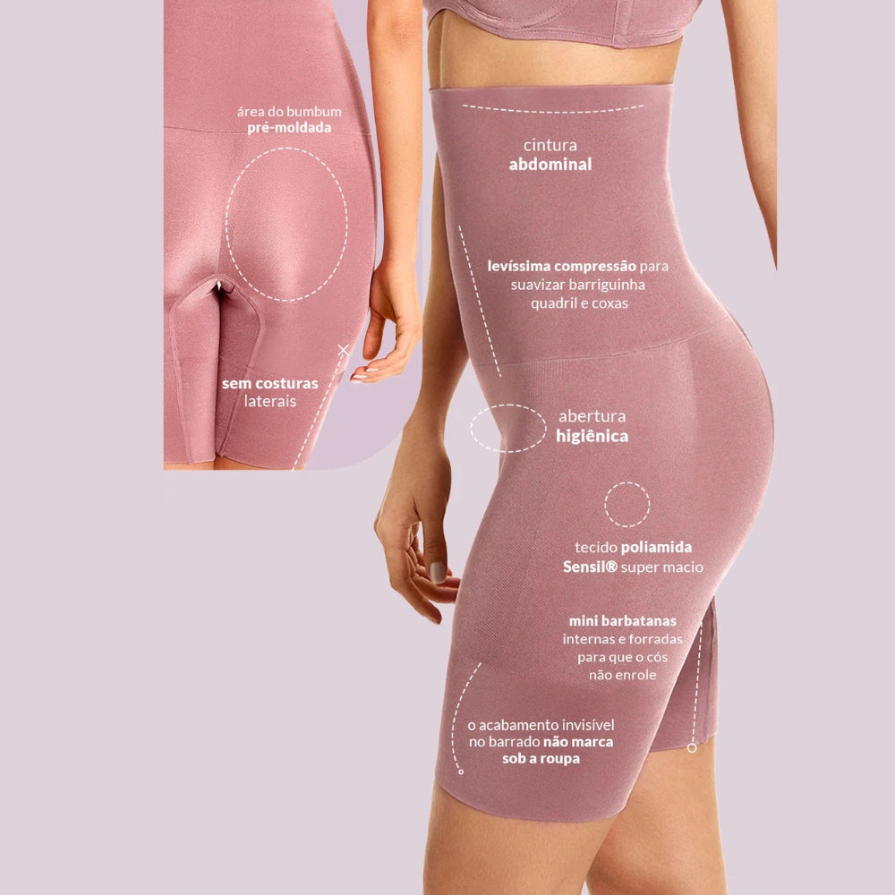 Bermuda Alta Modeladora Powder Plié Sensil Makeup Skin