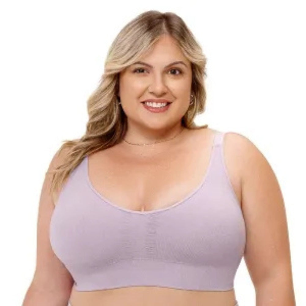 Sutiã Comfort Plus Anatômico Alças Reguláveis com Bojo Removível sem Costura