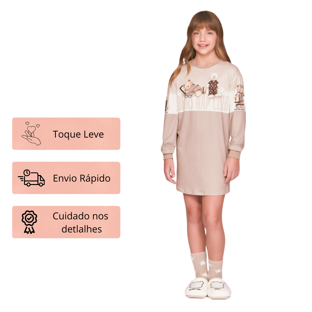 Dress Infantil Feminino Nap Club em Sublime Touch do 8 ao 14 - Lua Luá