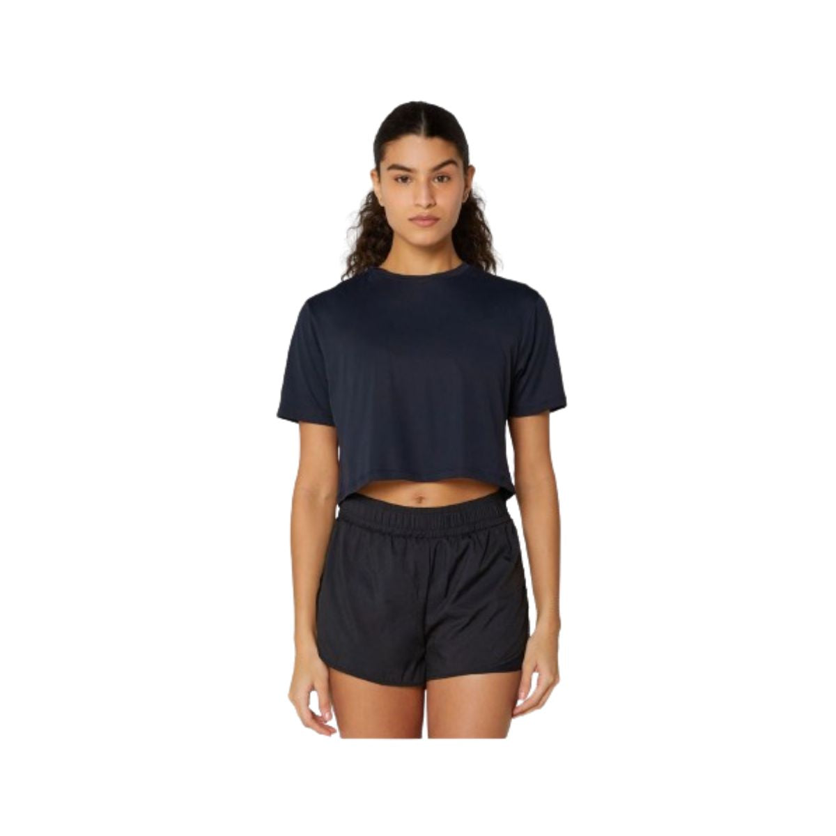 T-Shirt Skin Fit Cropped Alto Giro