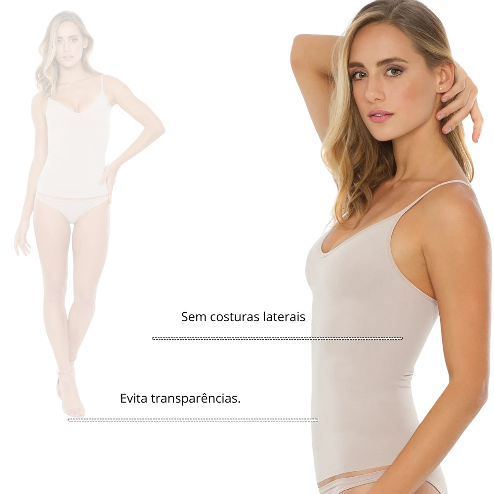 Regata Camisete Tecido Duplo Sem Bojo