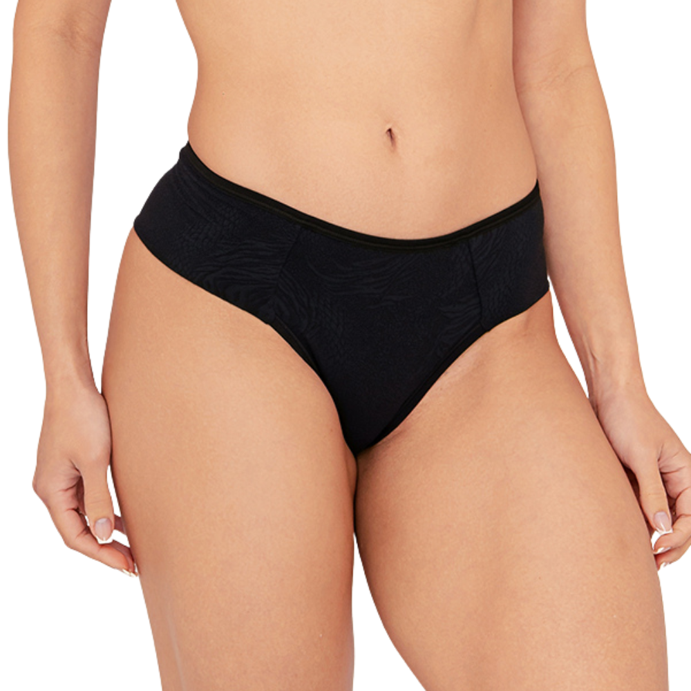 Calcinha Tanga Feminina Laterais Duplas com Textura e Forro 100% Algodão