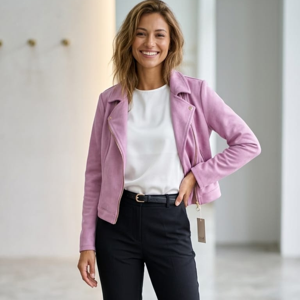 Jaqueta Feminina em Suede