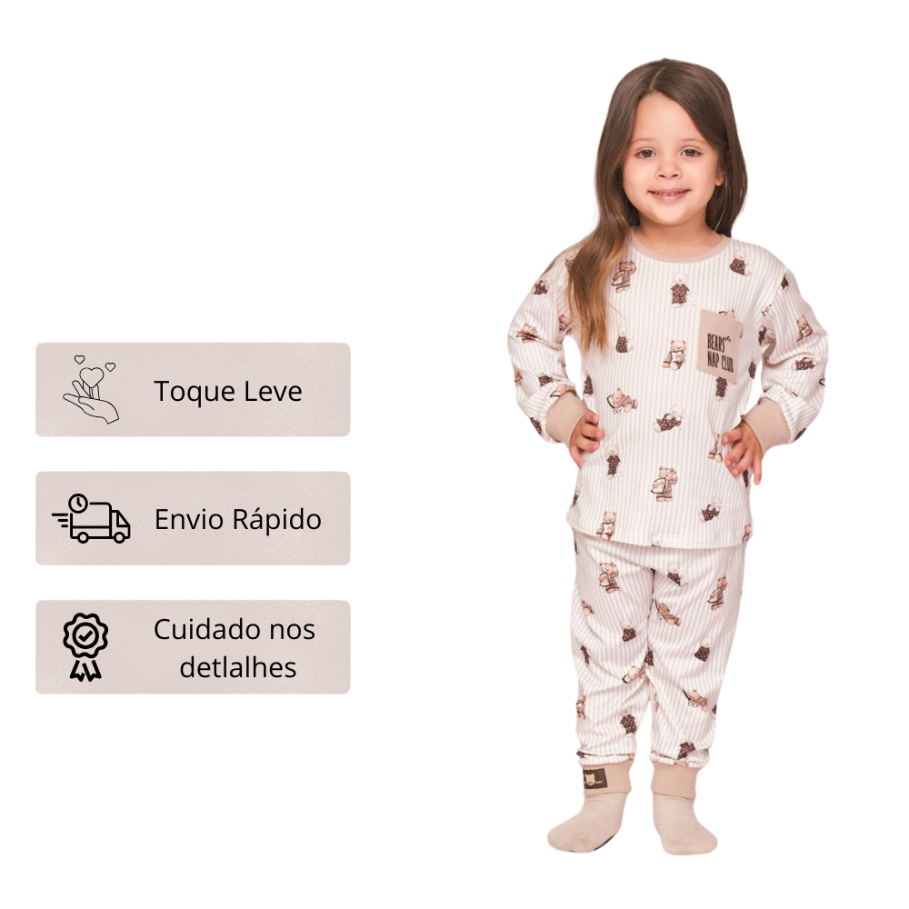 Pijama Baby Unissex Nap Club em Sublime Touch - Lua Luá