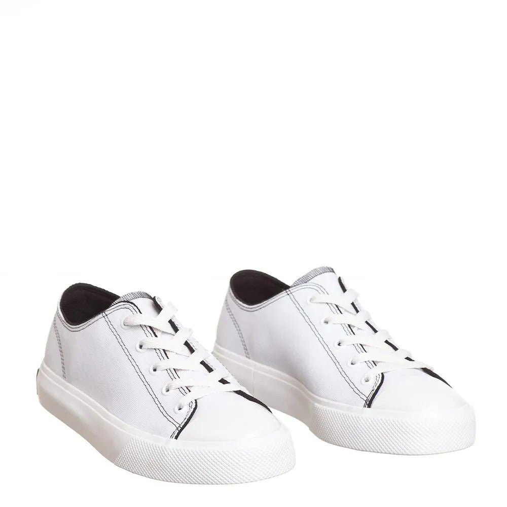 Tênis Casual Feminino Branco em PVC