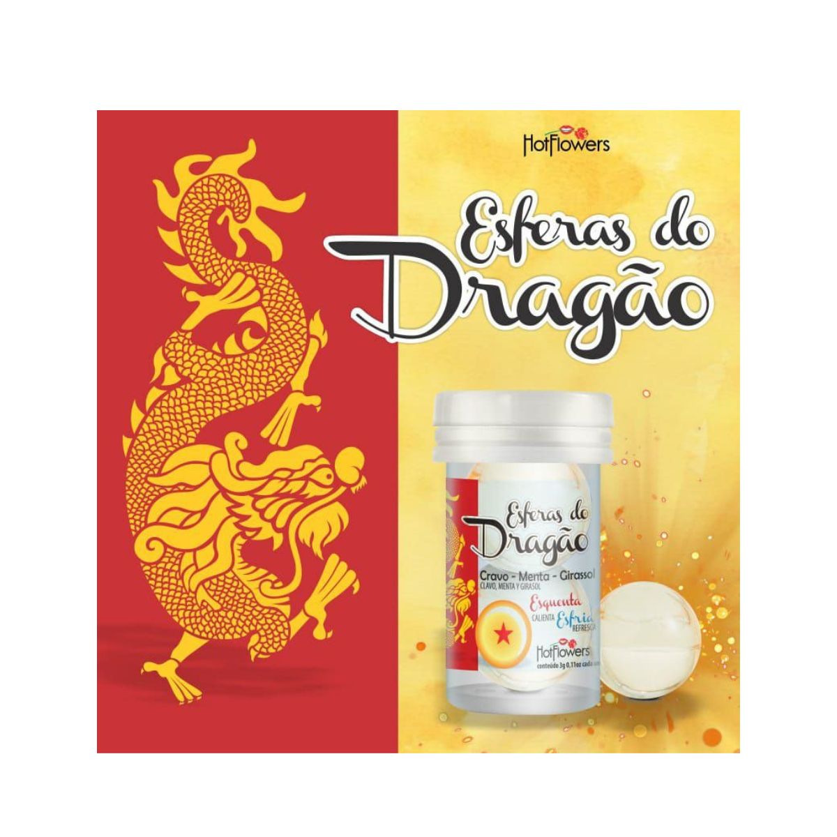 Bolinha Esquenta e Esfria Explosiva Esfera do Dragão