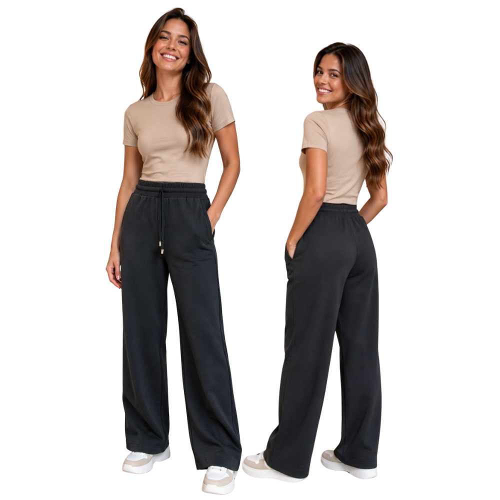 Calça de Abrigo Pantalona Comfy Feminina