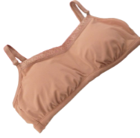 Top Infantil Papilon com Bojo Removível Detalhe com Elástico Rendado no Cós