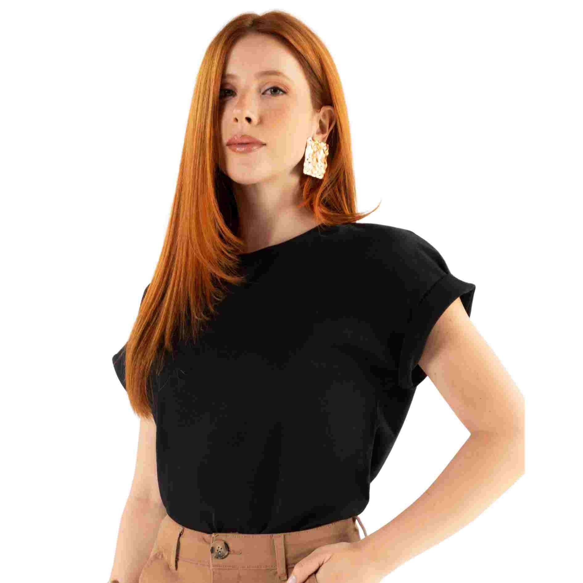 Camiseta Feminina Over Estilo Casual