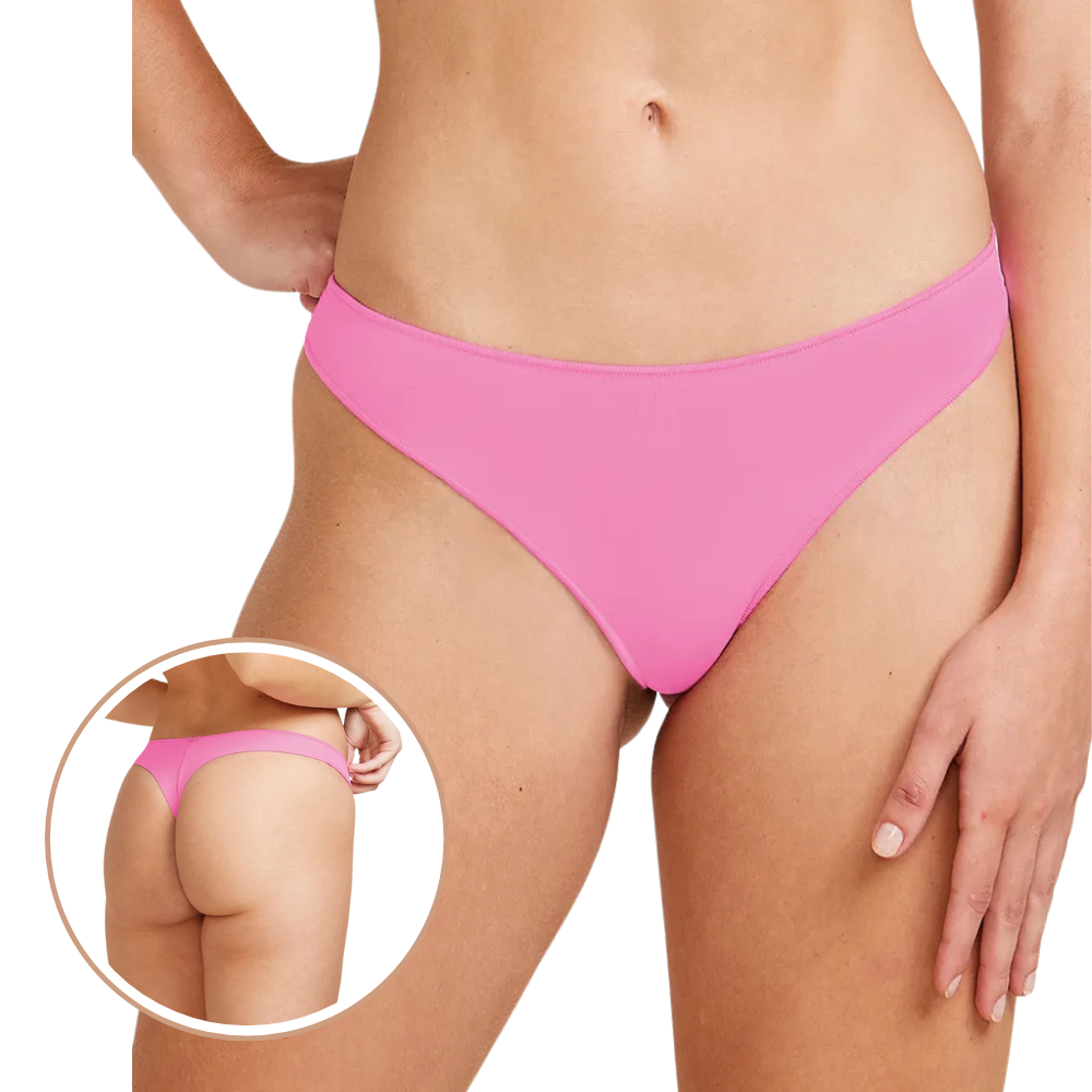 Calcinha Fio Dental Acabamento Invisível em Microfibra