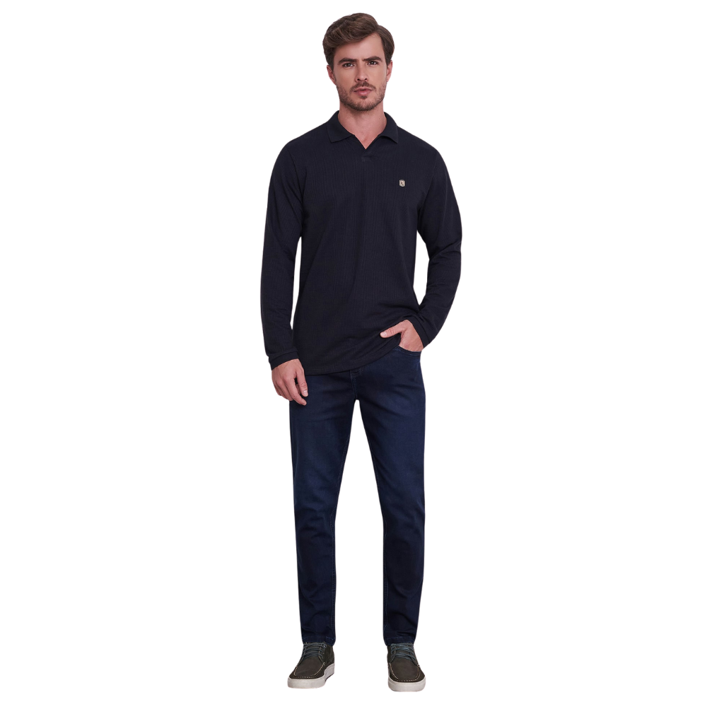Camisa Masculina Gola Polo Tradicional em Algodão