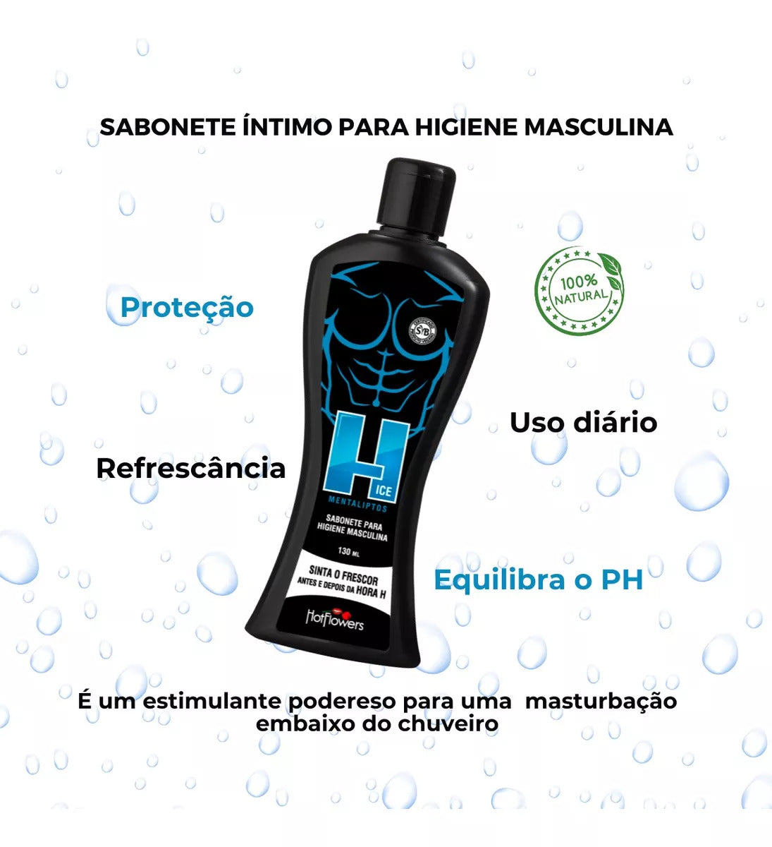 Sabonete Íntimo Para Higiene Masculina Mentaliptos HotFlowers