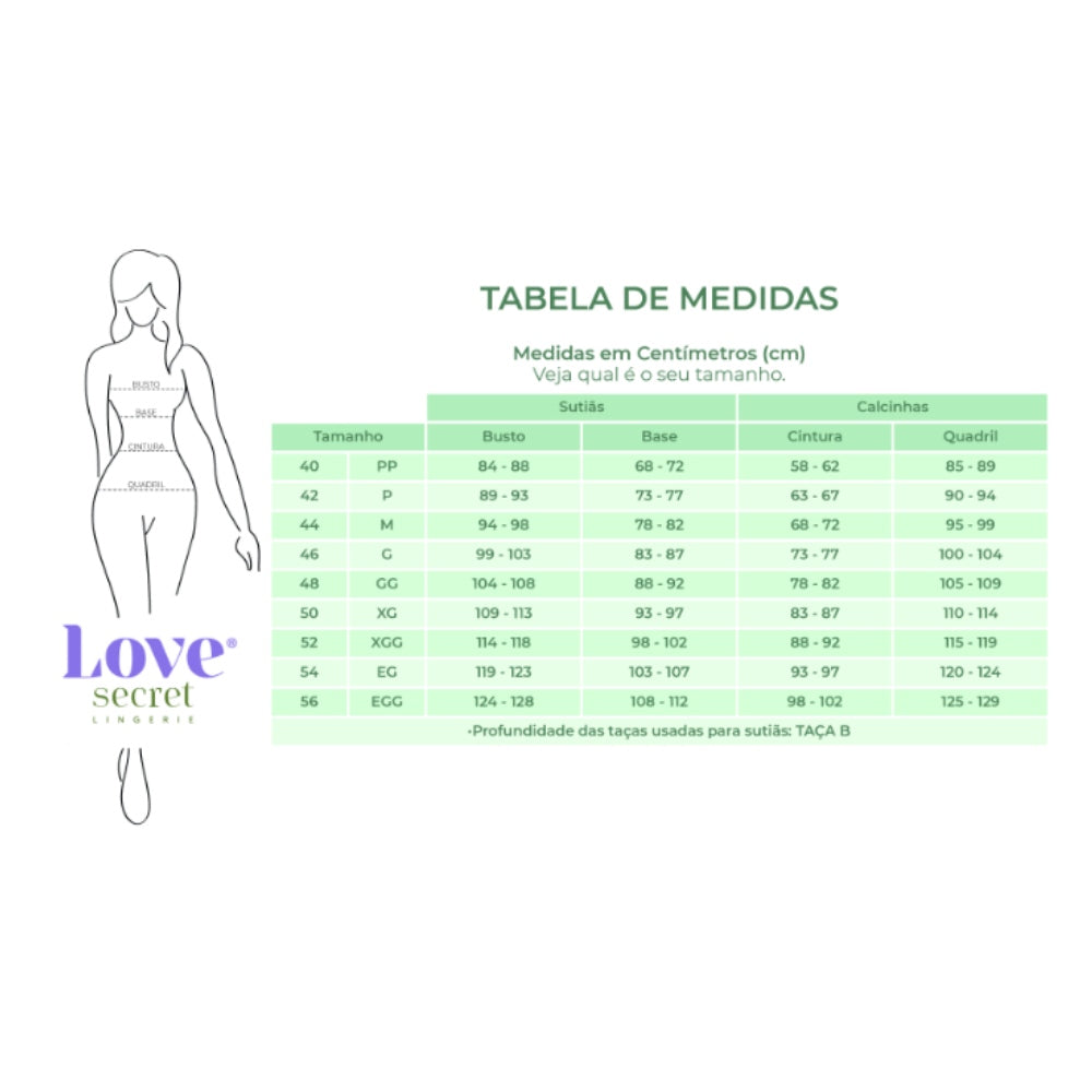 Calcinha Plus Bombom com Forro Antibacteriano