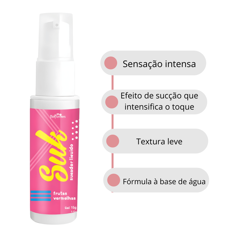 Gel Sugador Líquido Suk Frutas Vermelhas