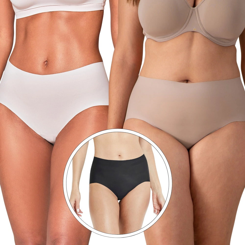 Calcinha Cintura Alta Zero Costuras - Zero Marcas