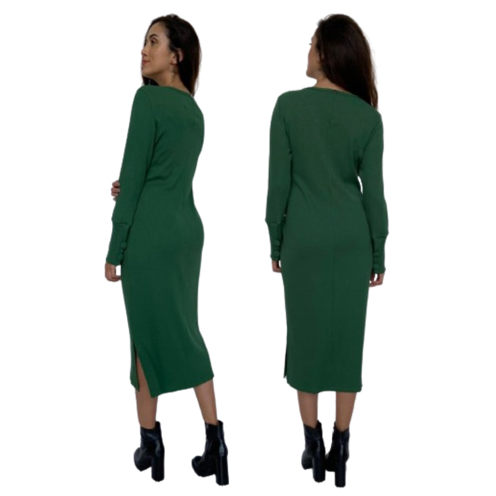 Vestido Feminino Canelado e Atemporal