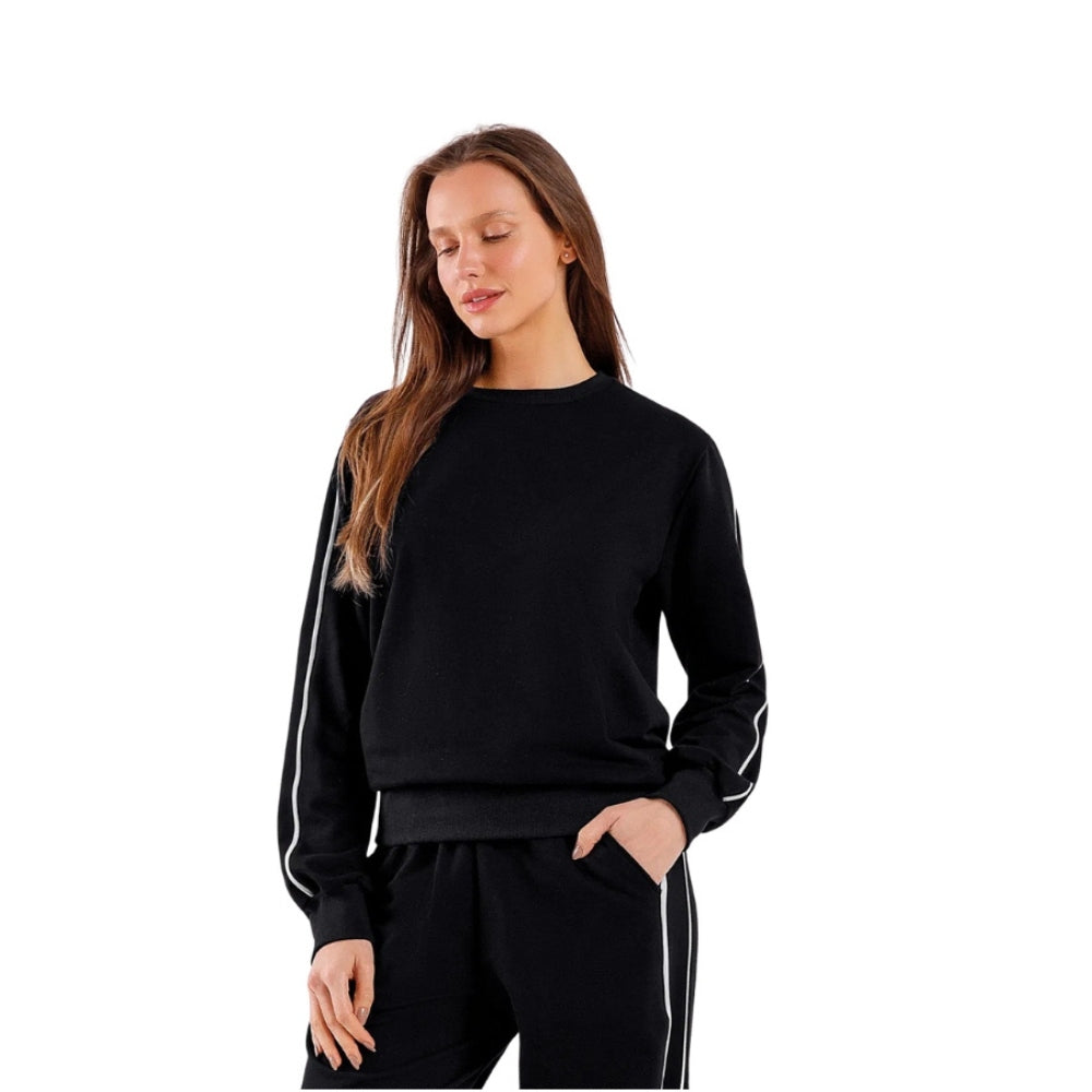 Conjunto Feminino Manga Longa Com Calça em Algodão