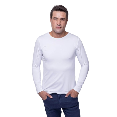 Básica Térmica Masculina Gola Redonda Policorp Anti-Odor e com Tratamento Anti-Bacteriano