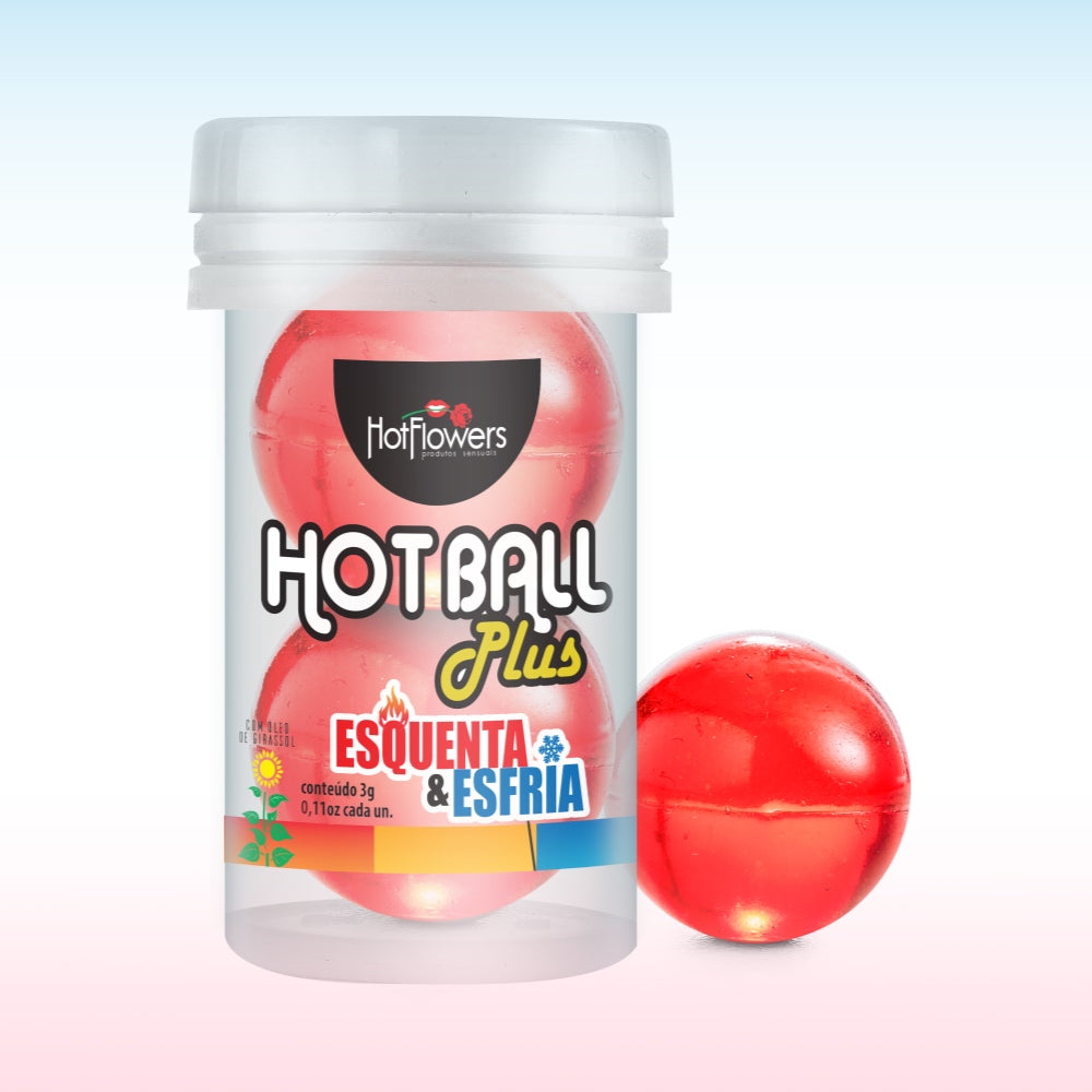 HOT BALL PLUS ESQUENTA ESFRIA- Provoca uma sensação estimulante e alternada de calor e refrescância