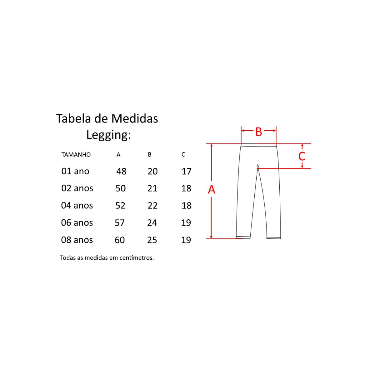 Calça Legging Térmica Infantil Feminina Urban