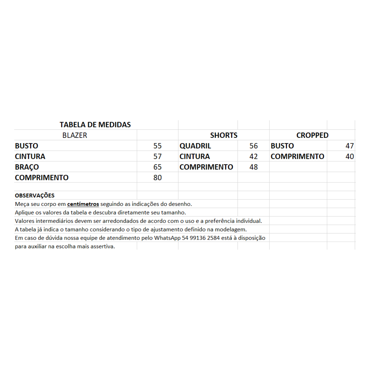 Conjunto 3Peças Shorts, Cropped e Blazer Preto Peregrino