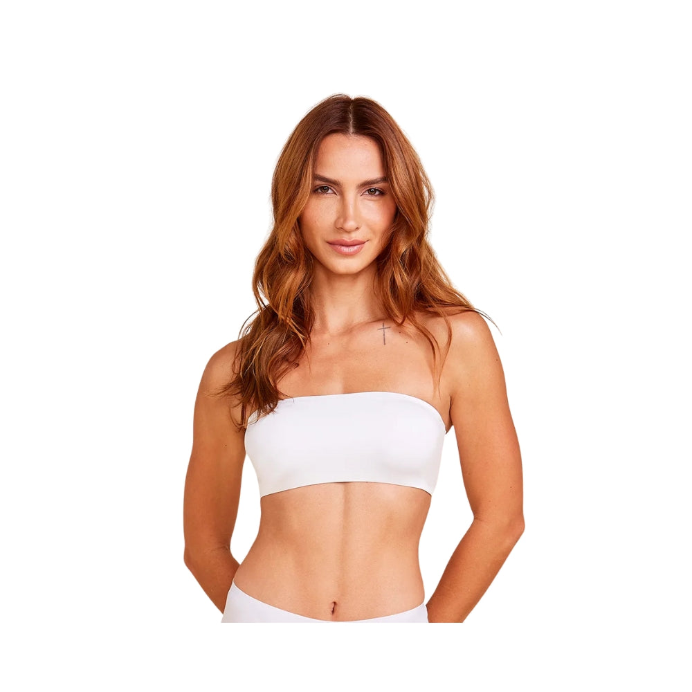 Sutiã Top Faixa Com Bojo Removível Em Microfibra