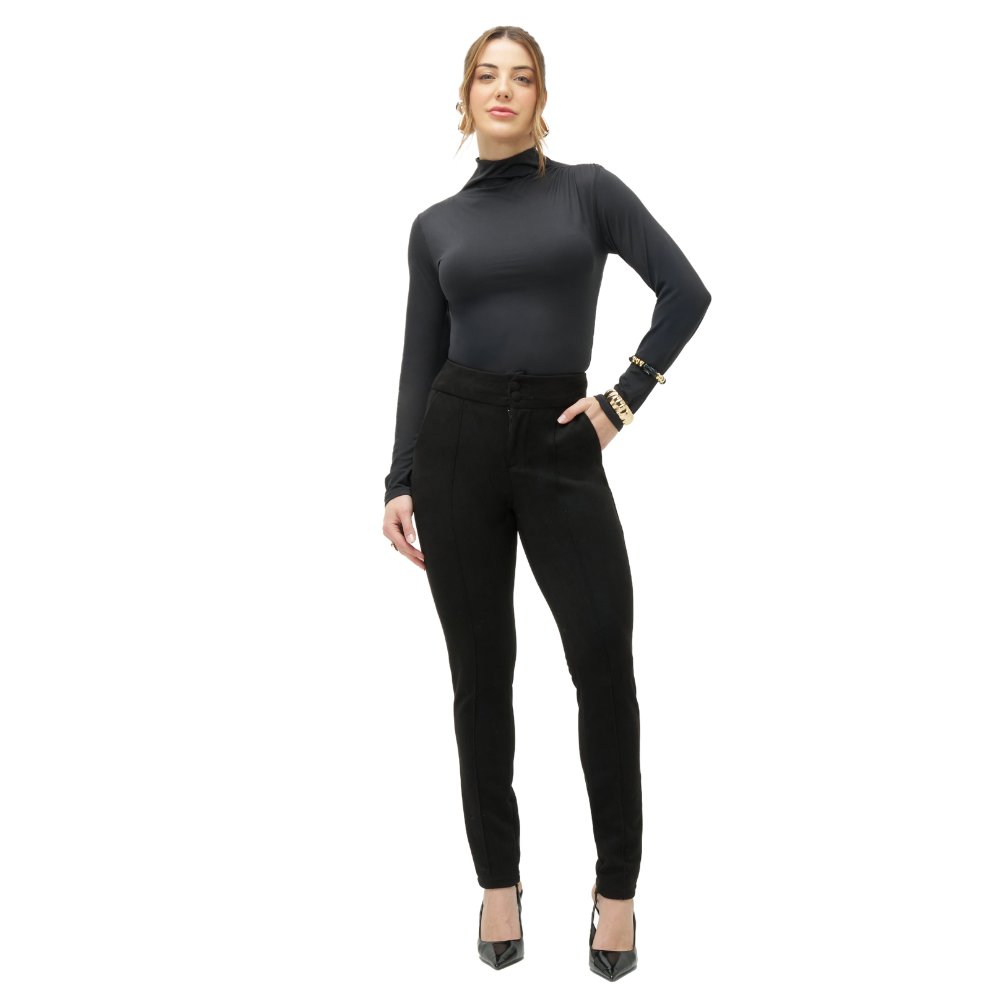 Calça Montaria Feminina em Suede Premium com Elastano - Detox
