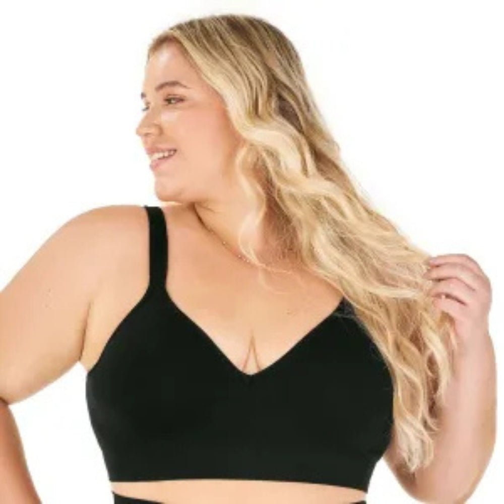 Sutiã Comfort Plus Duplo Alças Largas Reguláveis com Bojo sem Costura