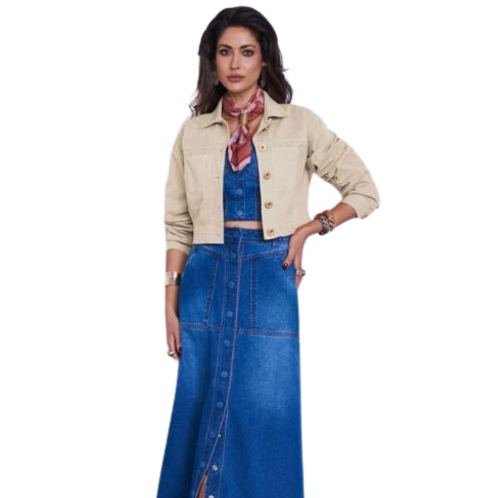Jaqueta Feminina Jeans - Peça Coringa para seu Look