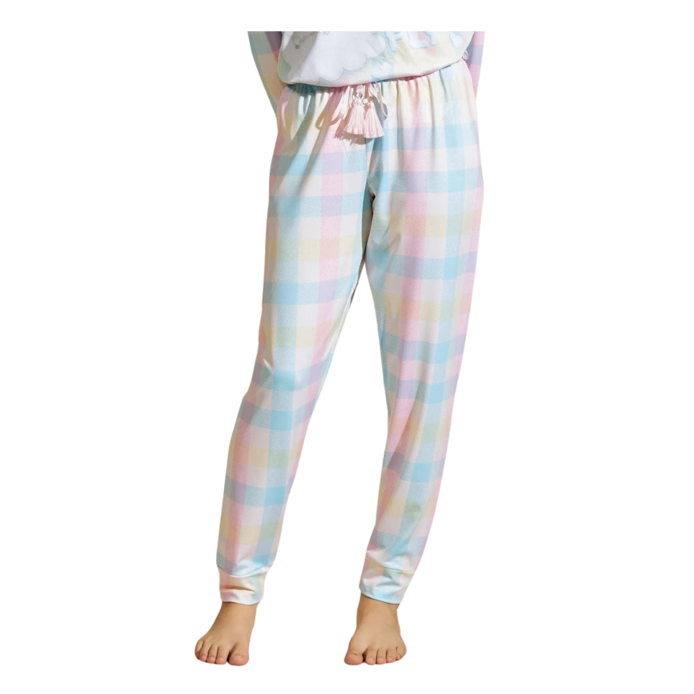 Pijama Feminino Infantil de Comfort Flanelado