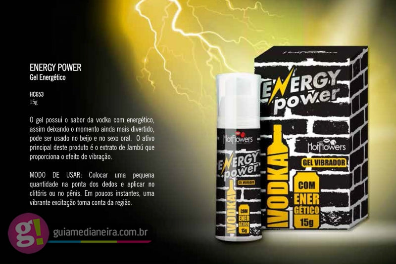 Gel Vibrador Energy Power Hotflowers