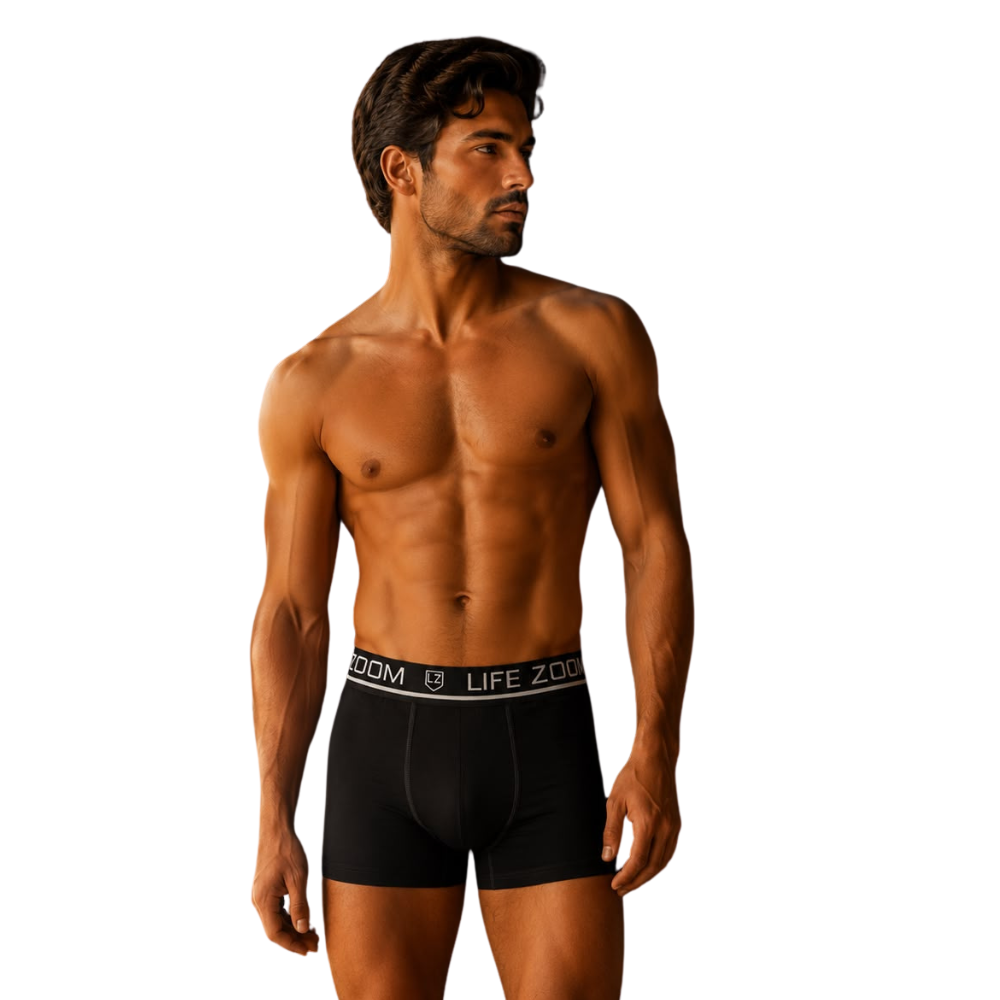 Cueca Boxer Masculina Confortável em Microfibra Forro 100% Algodão | Life Zoom