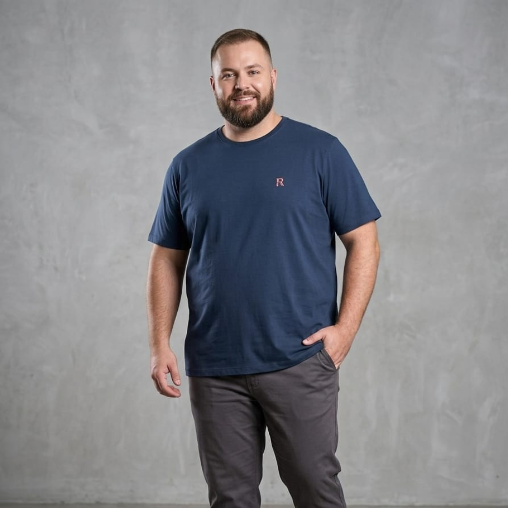 Camiseta Básica Masculina 100% Algodão