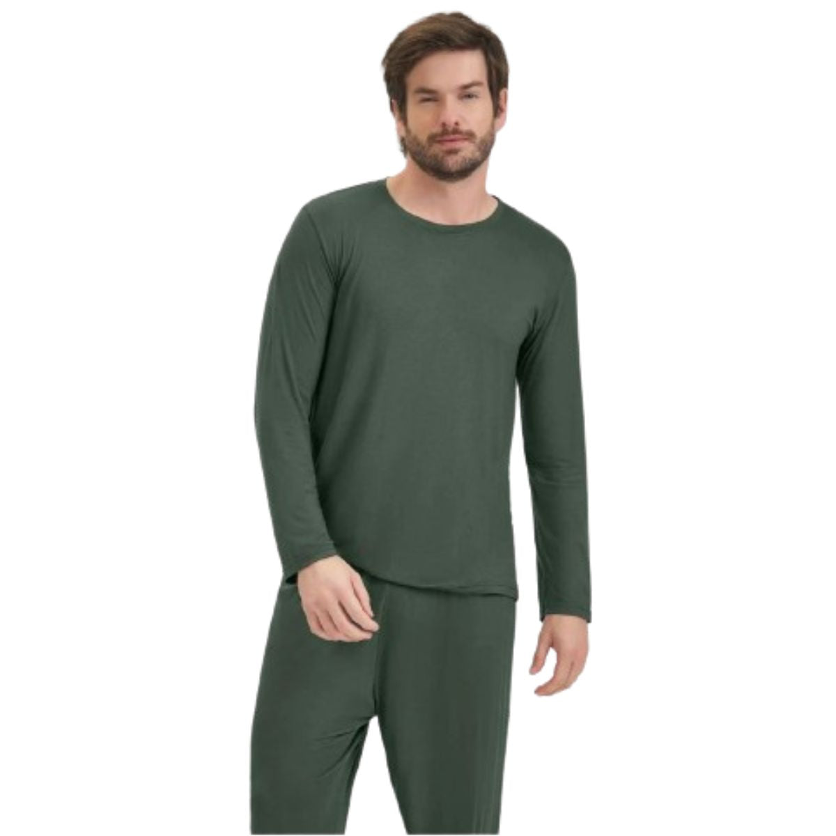 Pijama Manga Longa Masculino Cor com Amor