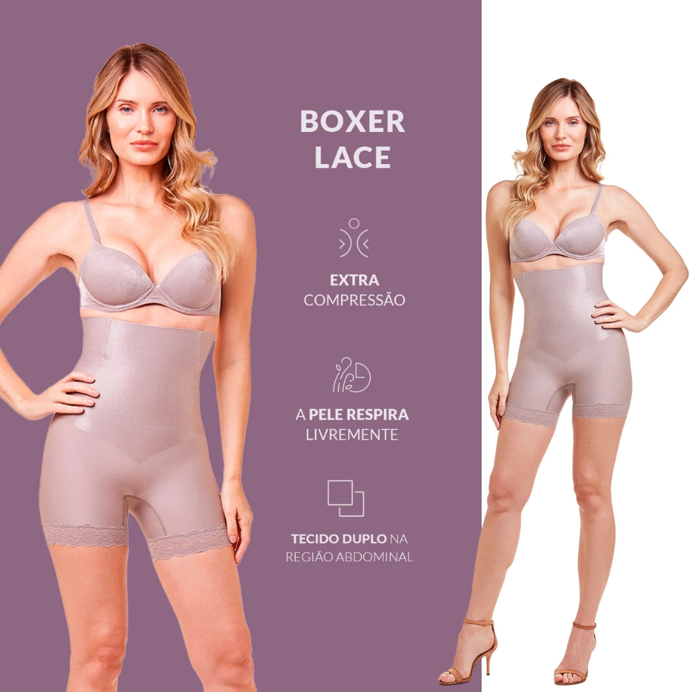 Bermuda Shades Modeladora Cintura Alta e Efeito Up no Bumbum