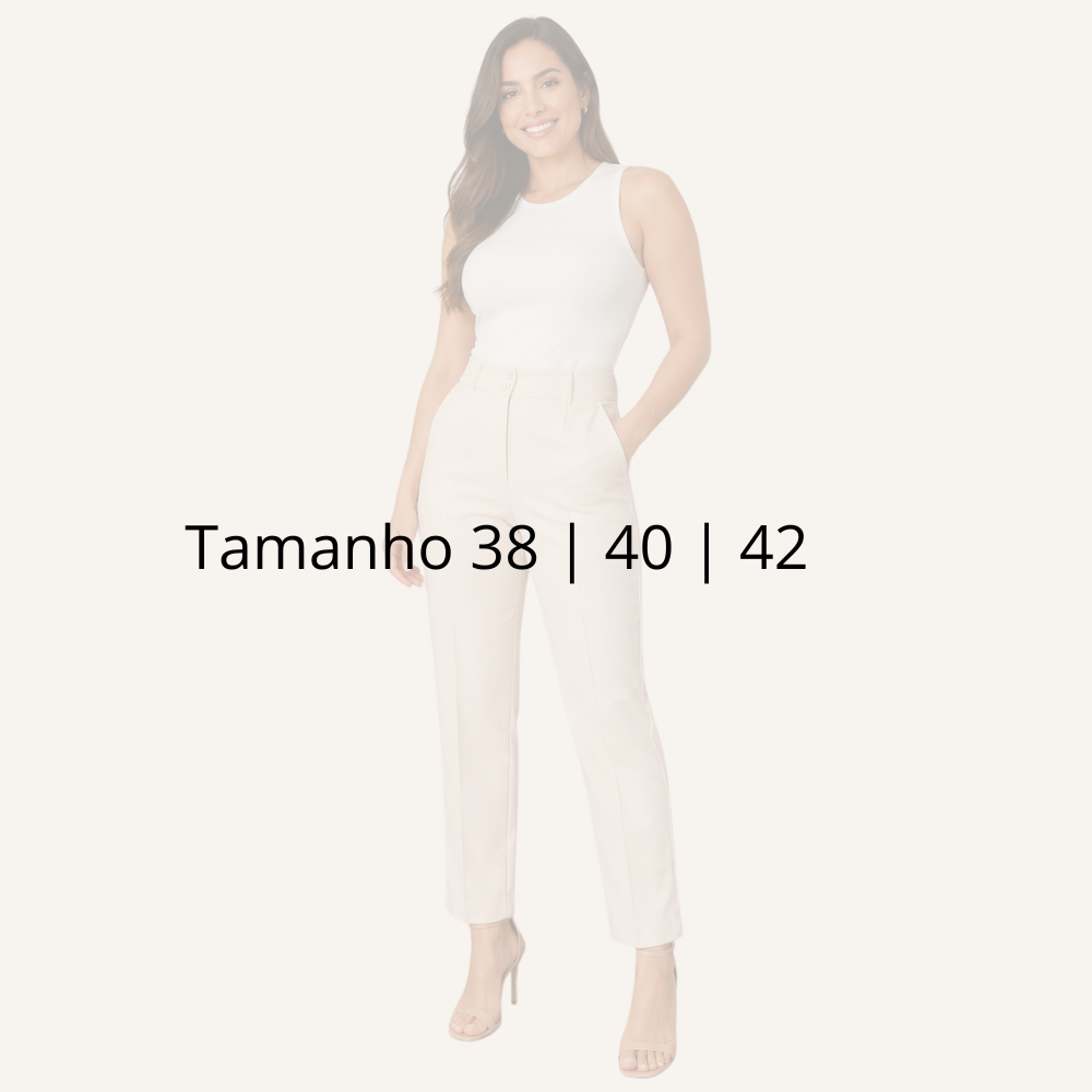 Calça Feminina Linho e Algodão Estilo Leve e Casual