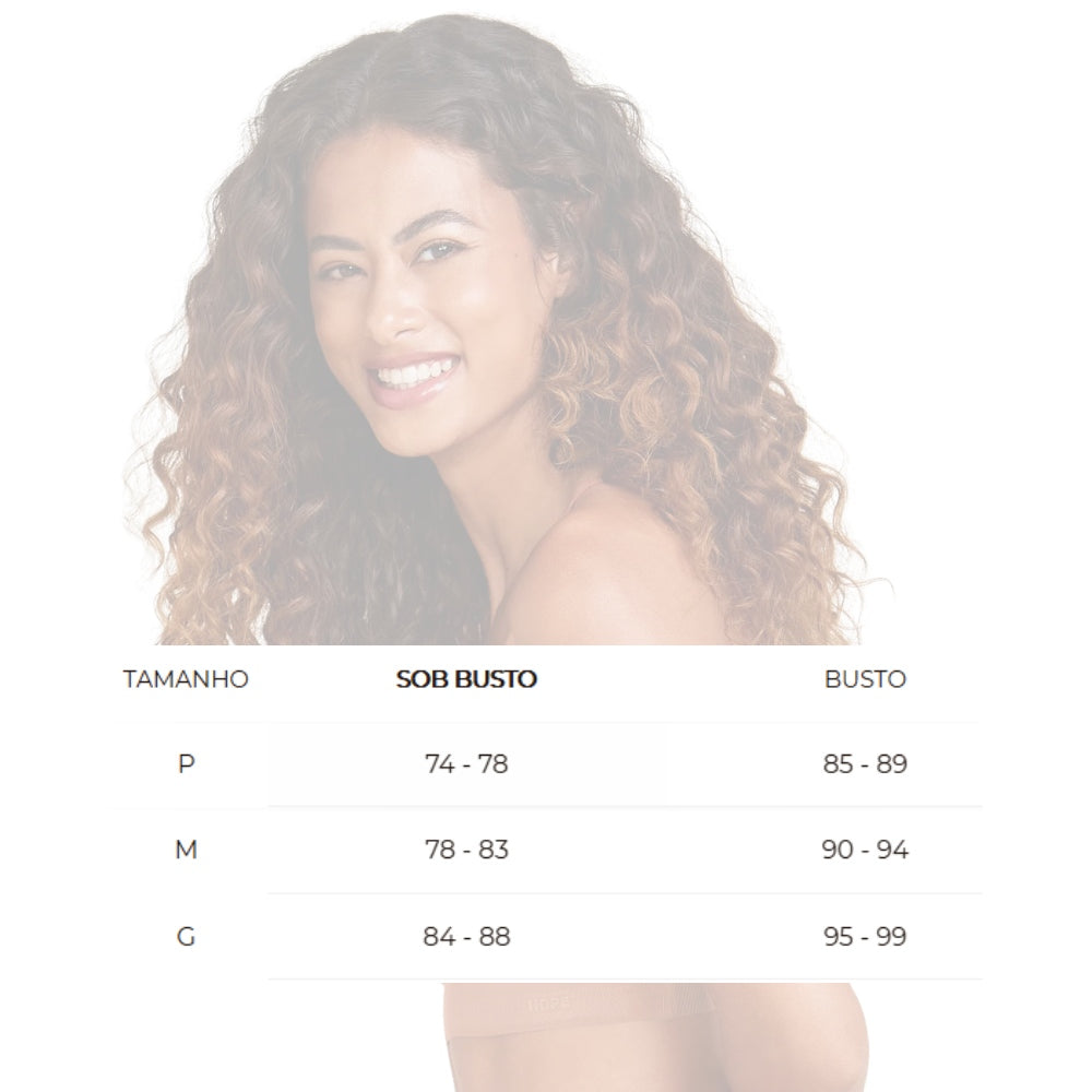 Sutiã Top com Bojo Removível com Tecido Leve e Elástico