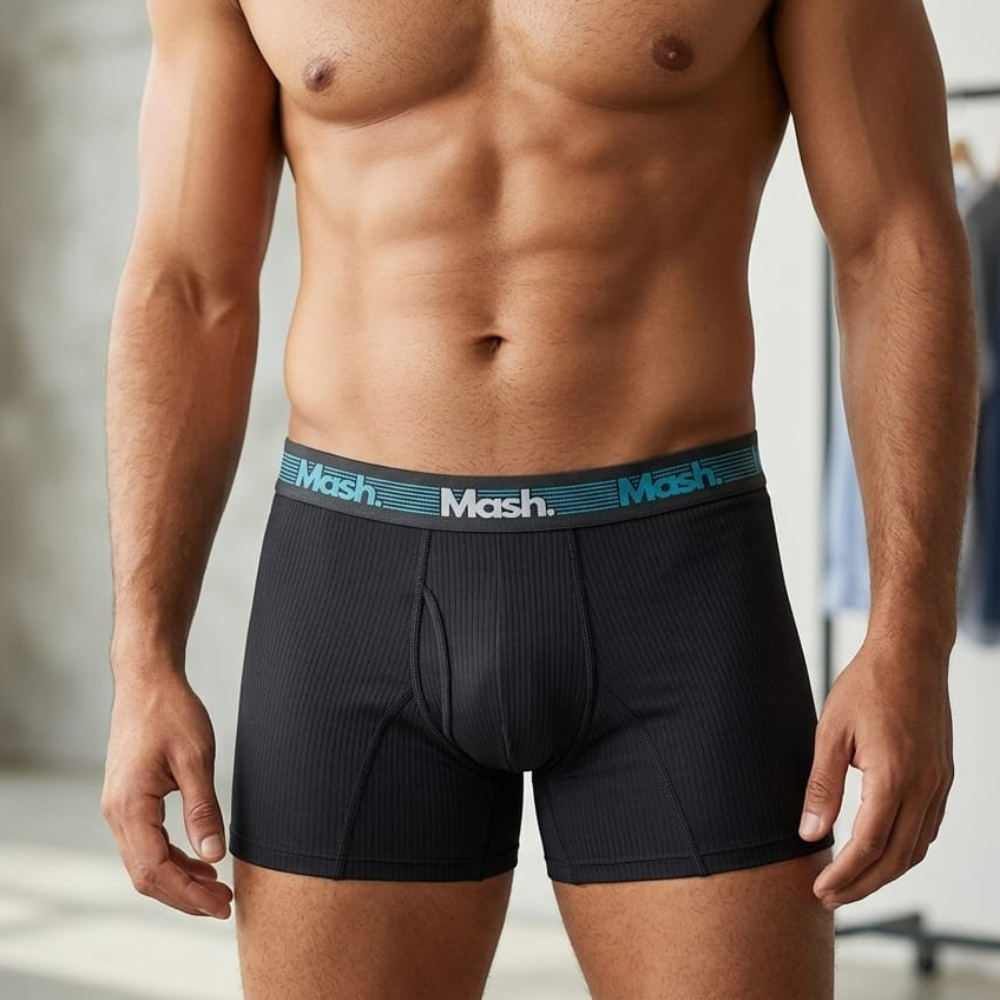Cueca Boxer Longa Microfibra Conforto Extremo, Antiatrito e Secagem Rápida