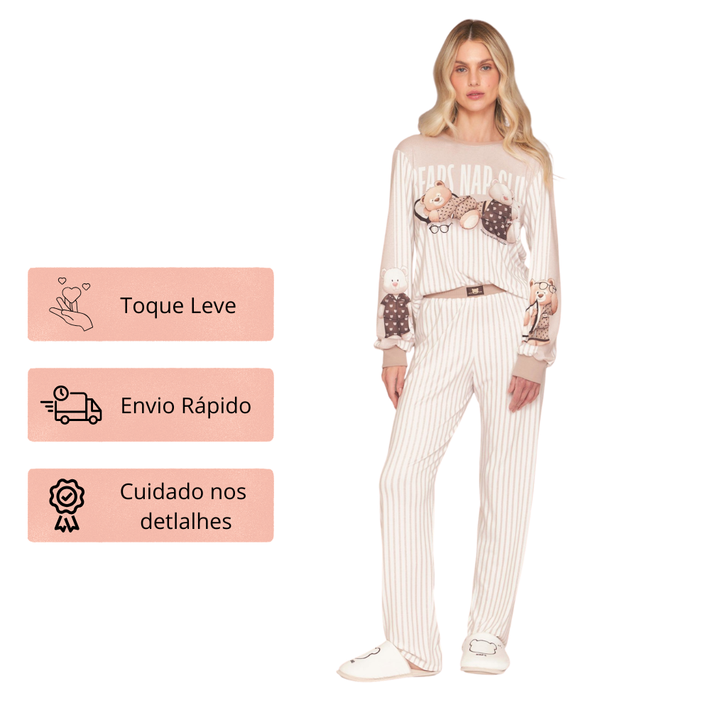 Pijama Comfort Feminino Nat Club em Sublime Touch - Lua Luá