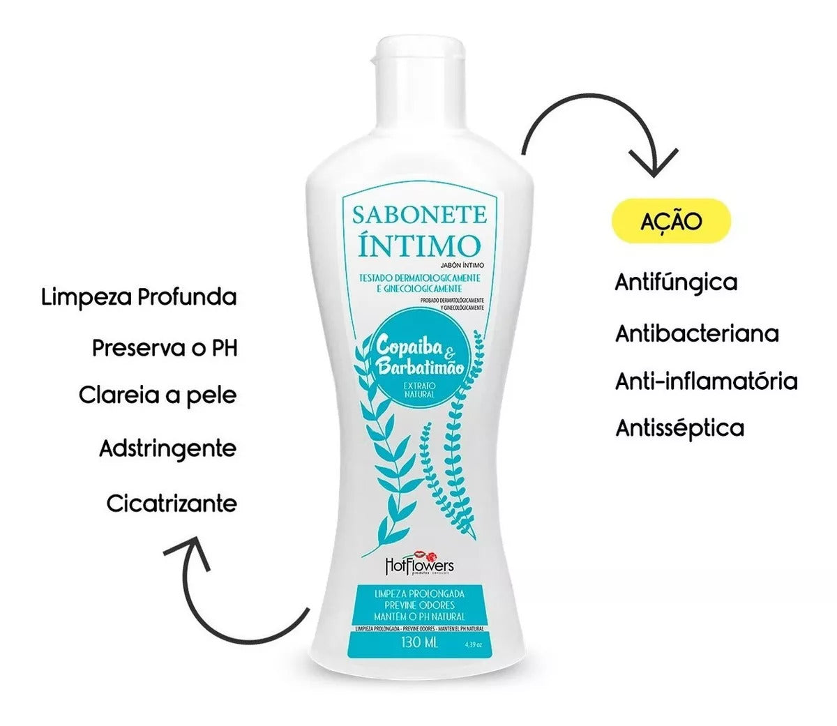 Sabonete Íntimo Copaíba e Barbatimão HotFlowers