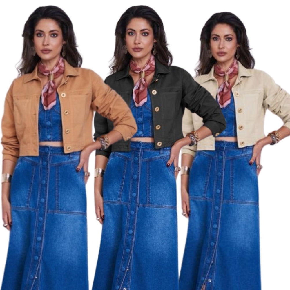 Jaqueta Feminina Jeans - Peça Coringa para seu Look
