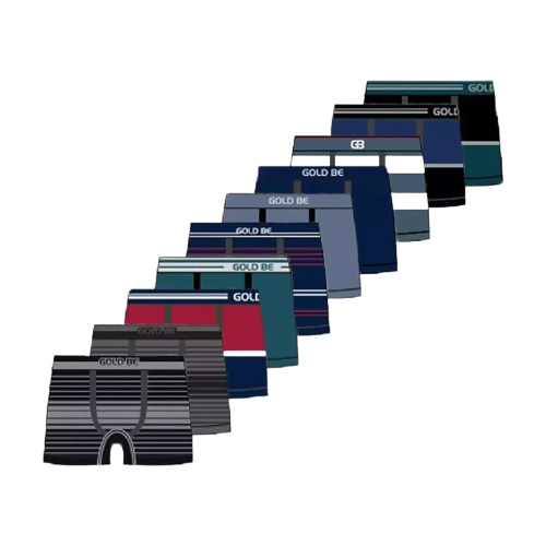 Kit 6 Cuecas Boxer Sortidas Sem Costura e Antimicrobial