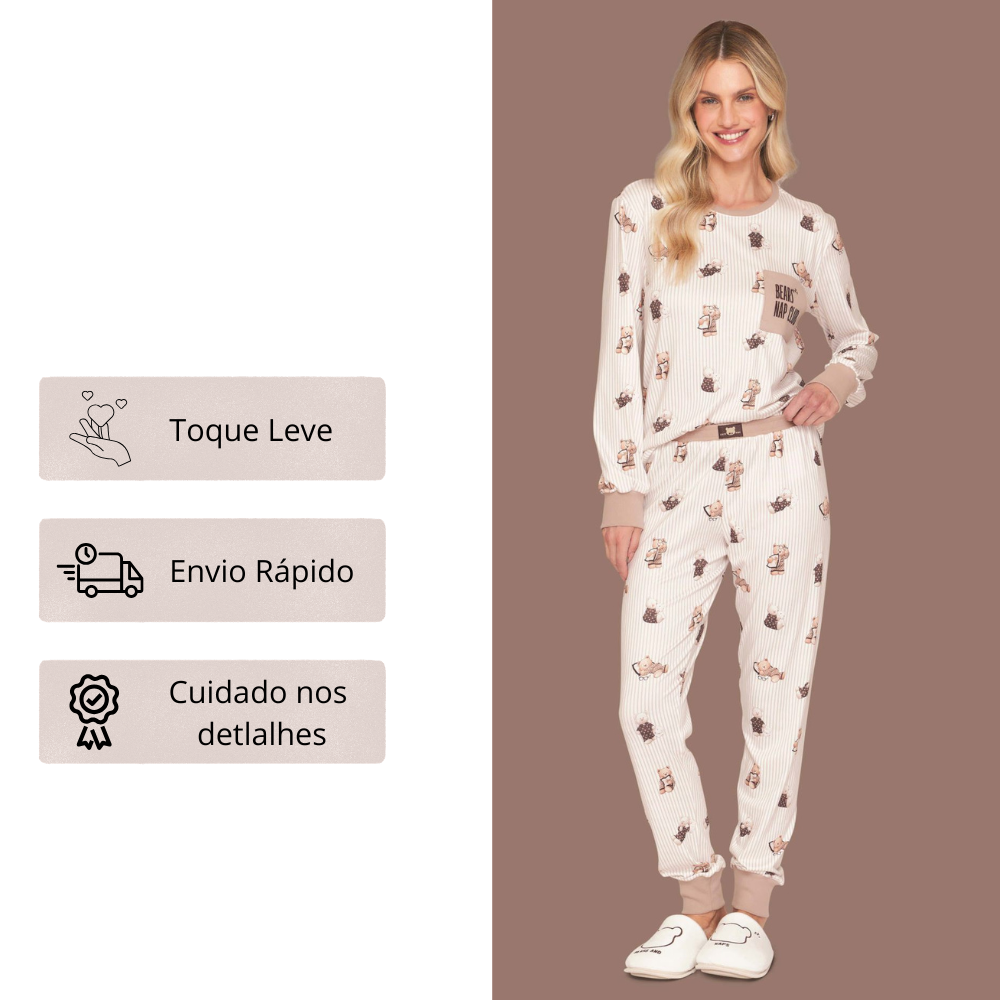 Pijama Jogger Feminino Nap Club em Sublime Touch - Lua Luá