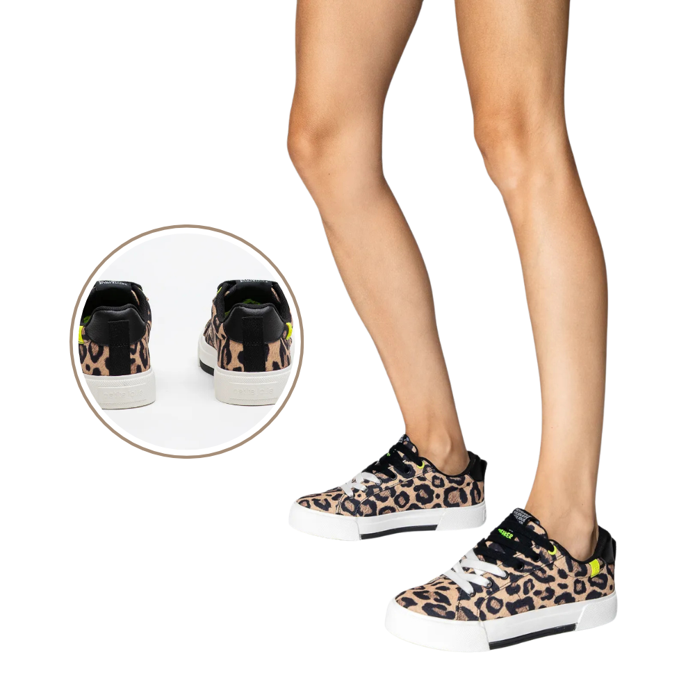 Tênis Feminino Despojado Petite Jolie Pump Onça Sola Limão