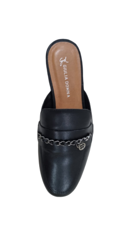 Mule Atanado Stone Preto Giulia Domna Ref 011.23/201