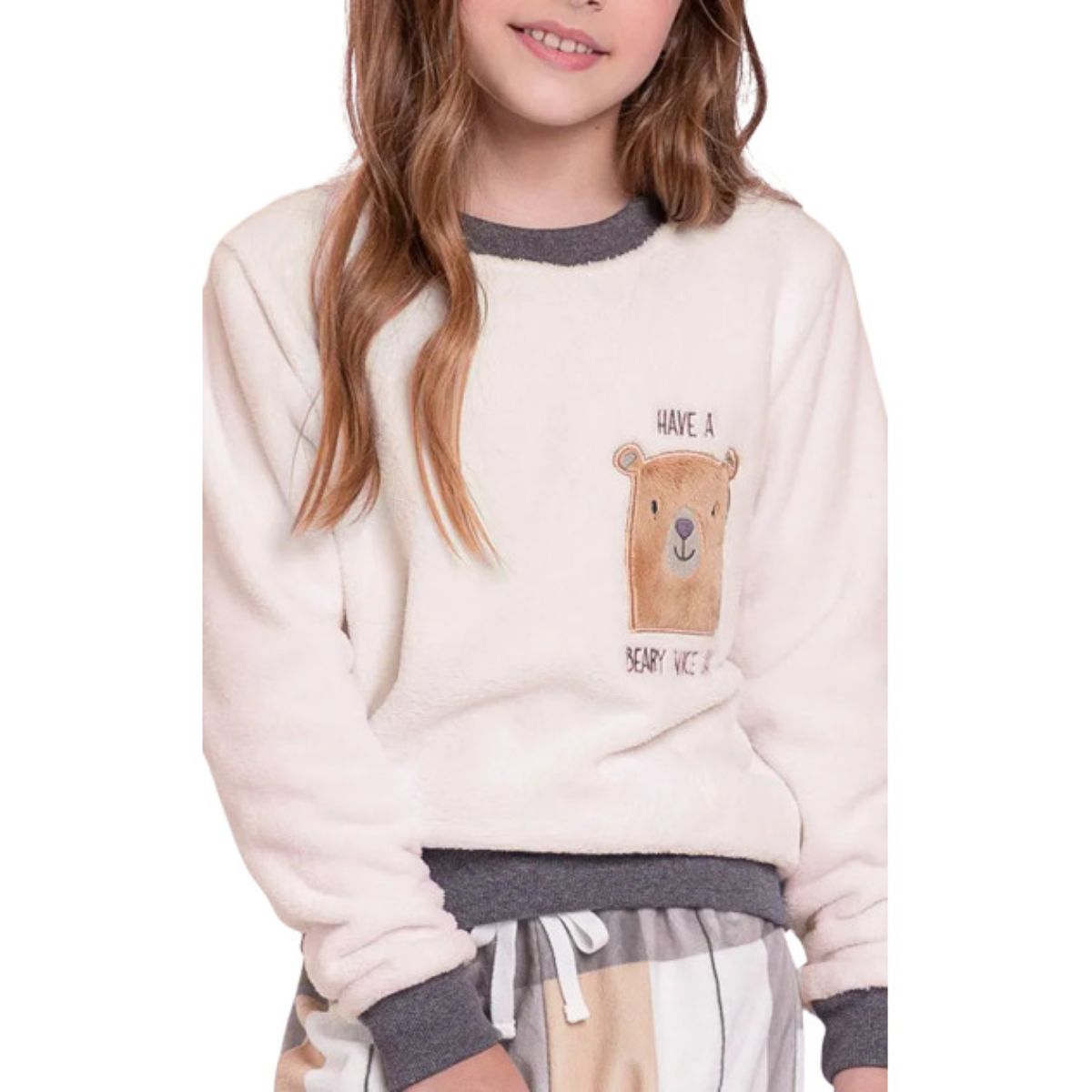 Pijama Fleece Infantil Nice Day Lua Luá