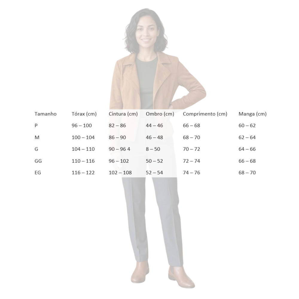 Jaqueta Feminina em Suede